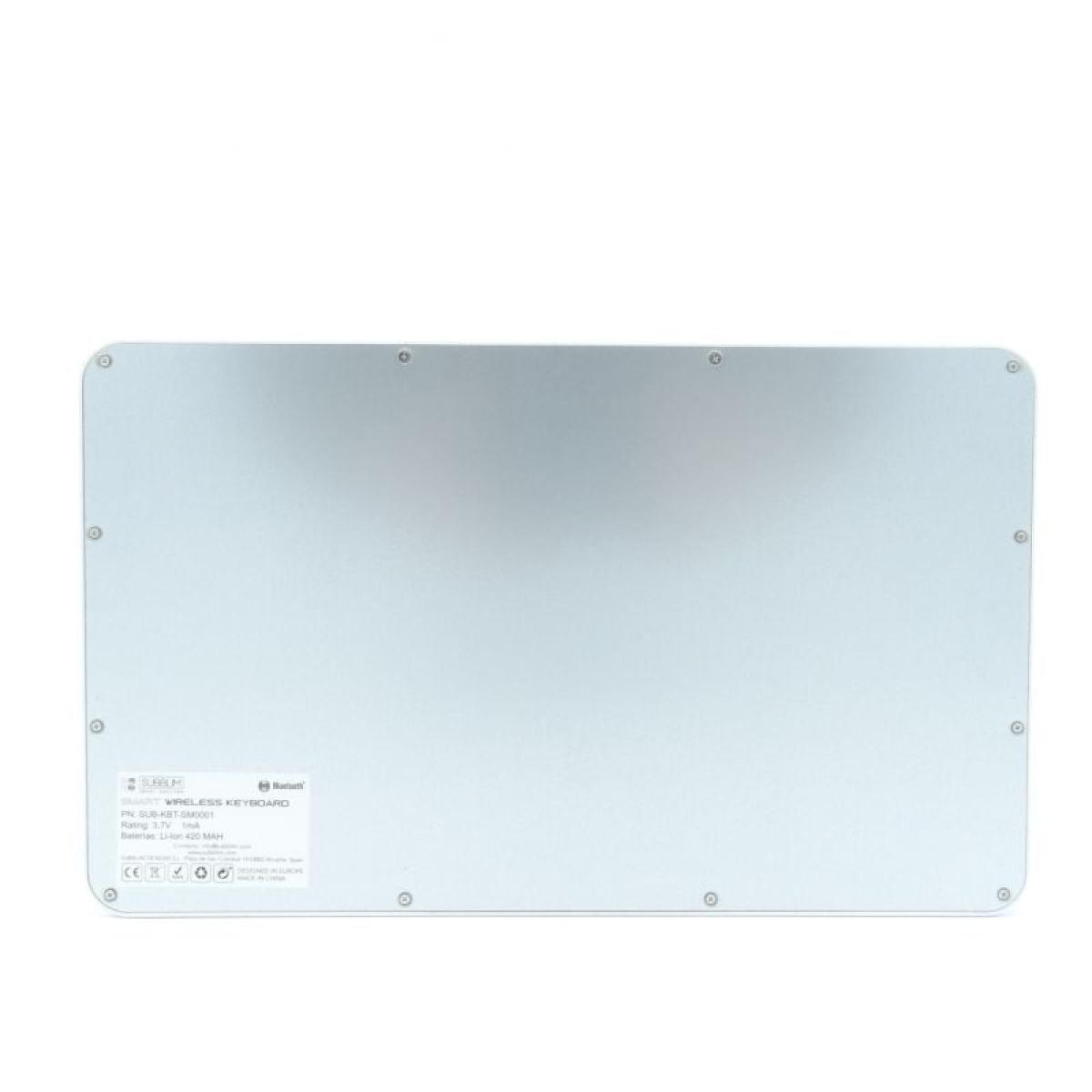 Teclado Compacto Inalámbrico por Bluetooth Subblim Smart/ Plata