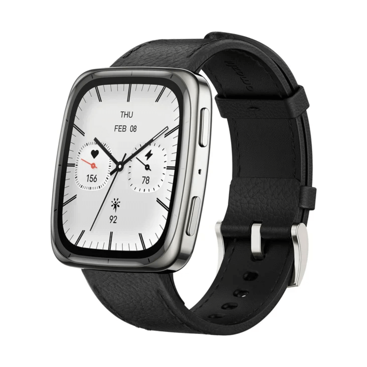 Amazfit Active 2 (Square) 43mm GPS Cuero Negro