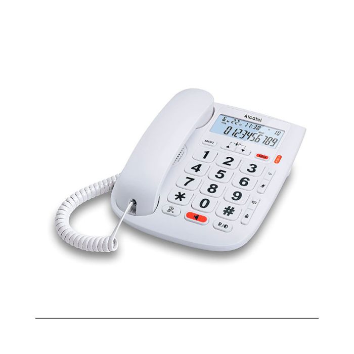 Téléphone Fixe pour Personnes Âgées Alcatel TMAX 10 LED Blanc - Téléphone  filaire - Achat & prix