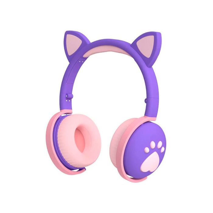 Casque pour enfants - Avec LED - Pliable - Avec câble - Avec microphone  Bluetooth - Pour école /tablette /téléphone portable 