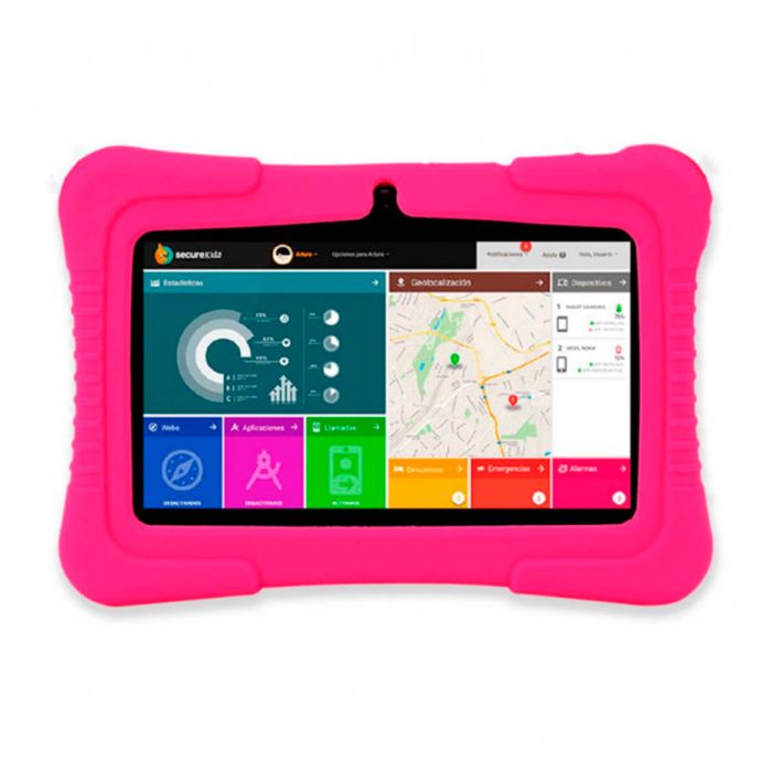 Tablette peur Infants Savefamily Kids 7 1GB/16GB Rose (Pink) SF-TKA7