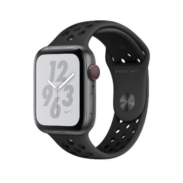 Apple Watch Series 4 Nike+ (GPS Cellular) 44 mm Gris espacial y correa Nike Antracita/Negra · MaxMovil