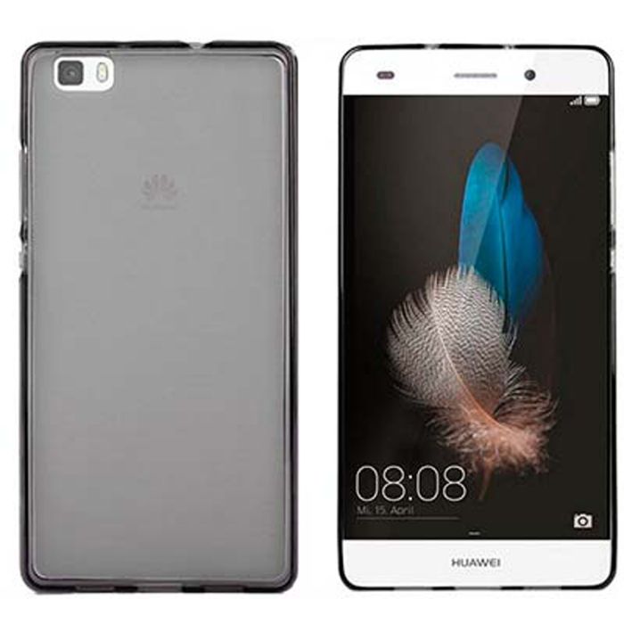 Funda silicona Huawei P8 Lite negra · MaxMovil