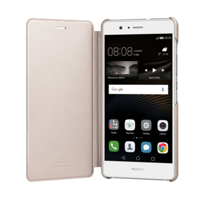 Funda tipo original de Huawei el P9 Lite gold · MaxMovil