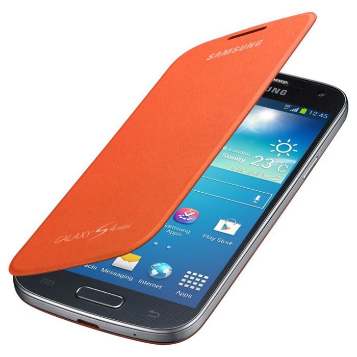 Funda libro EF-FI919BO naranja para Galaxy S4 Mini · MaxMovil