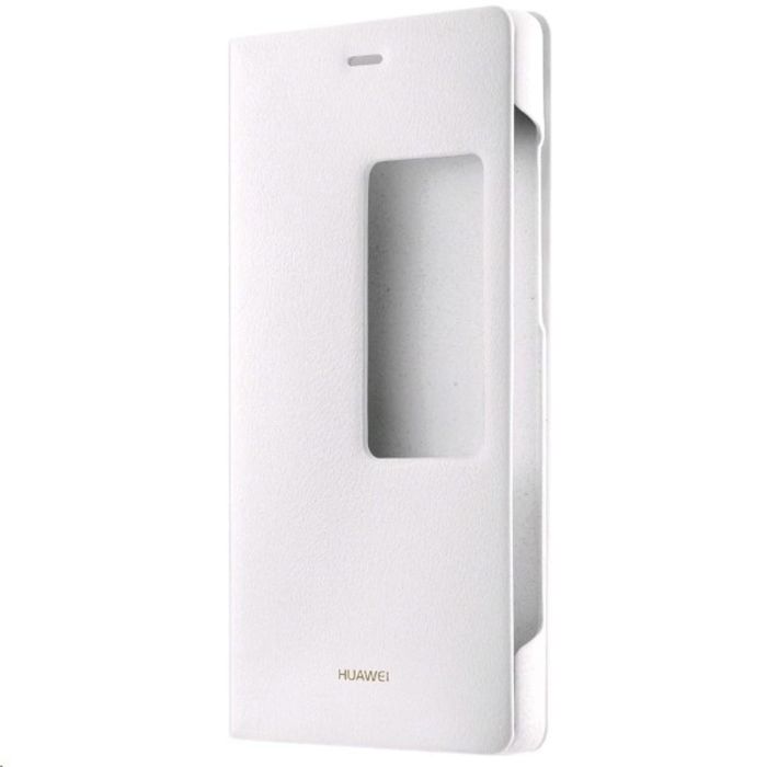Funda tipo libro S-View original para Huawei P8 blanco ·