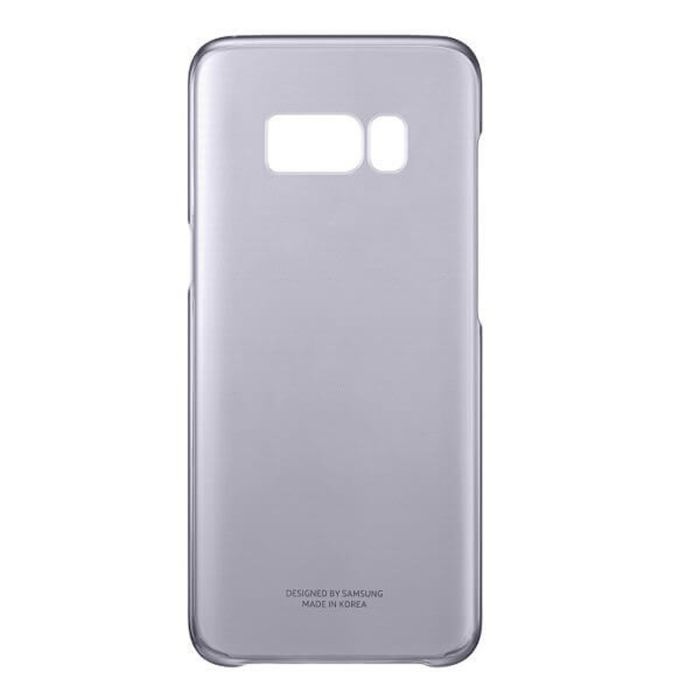 Funda Samsung Clear Cover morada Galaxy S8 EF-QG955CVE ·