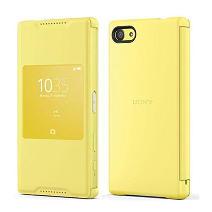 Comprar Funda con ventana amarilla Sony Xperia Z5 Compact · MaxMovil