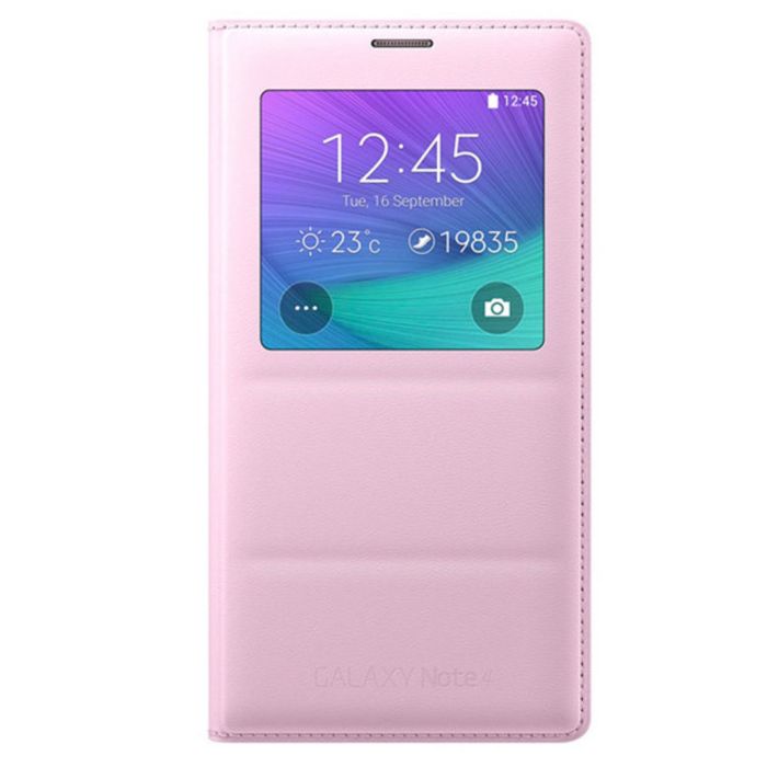 banco apetito amortiguar Comprar Funda Samsung S-View para Galaxy Note 4 Rosa EF-CN910BM · MaxMovil