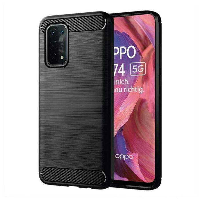 Funda de Silicona Negra para Oppo A54 5G / Oppo A74 5G