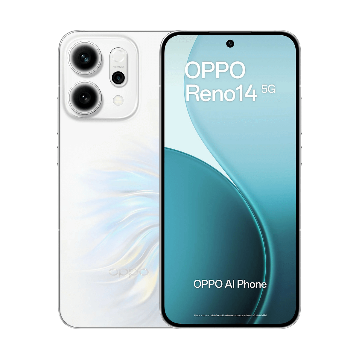 OPPO Reno14 5G 12GB/256GB Blanco (Pearl White) Dual SIM
