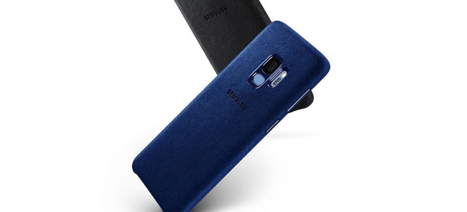 Samsung Alacantara para Galaxy S9 Azul