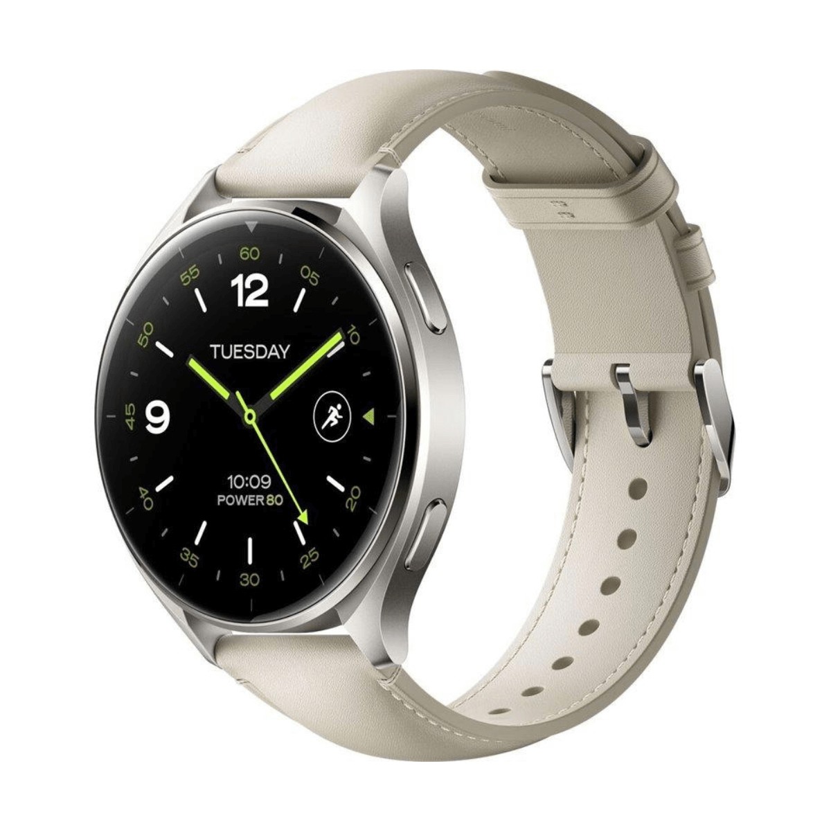 Xiaomi Watch 2 Bluetooth Gris Titanio con Correa de Cuero Blanca BHR9