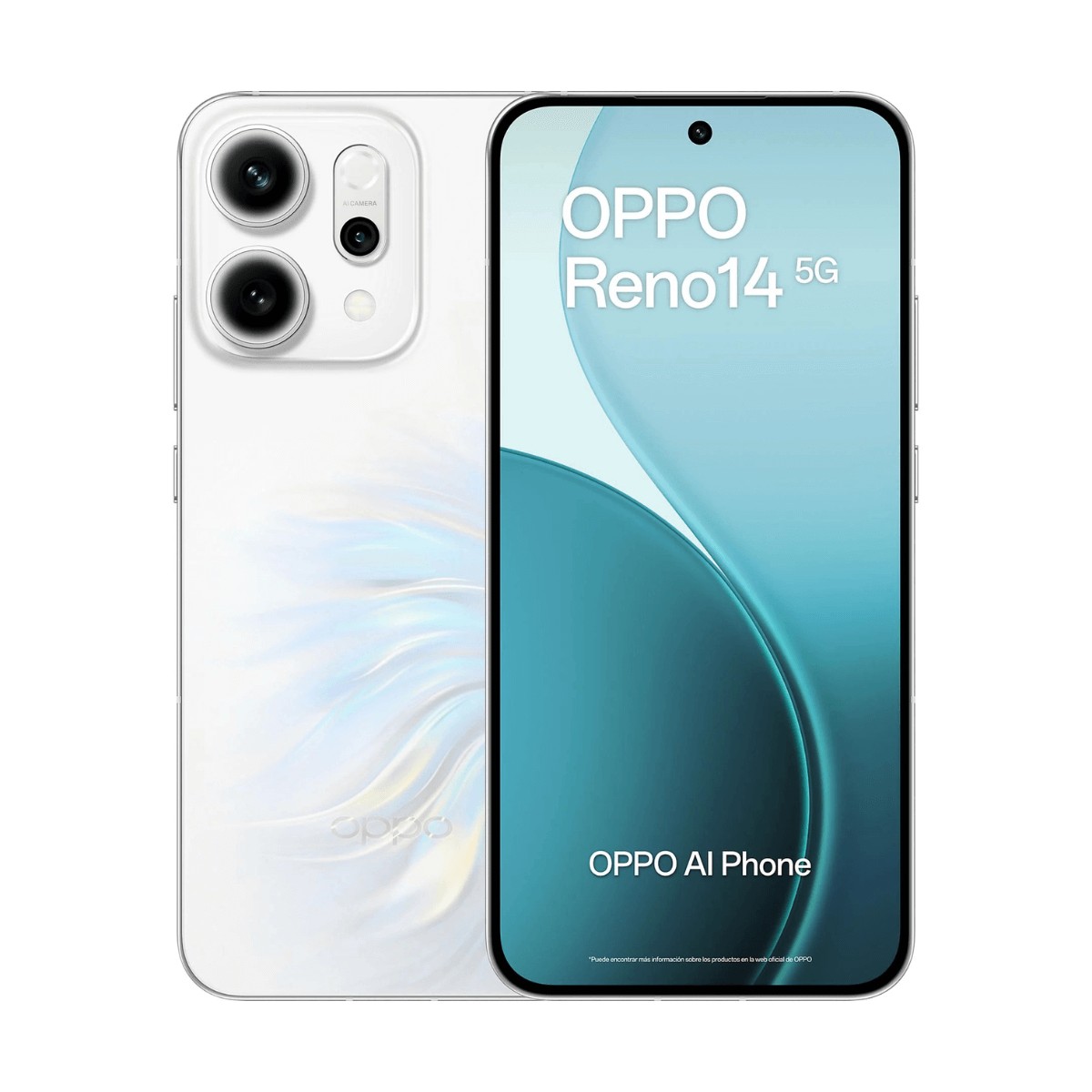 OPPO Reno14 5G 12GB/512GB Blanco (Pearl White) Dual SIM