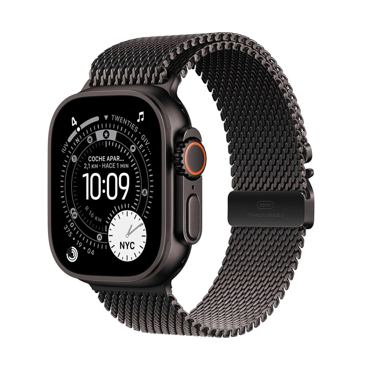 Apple Watch Ultra 3 GPS + Cellular 49mm Titanio Negro con Correa Mila