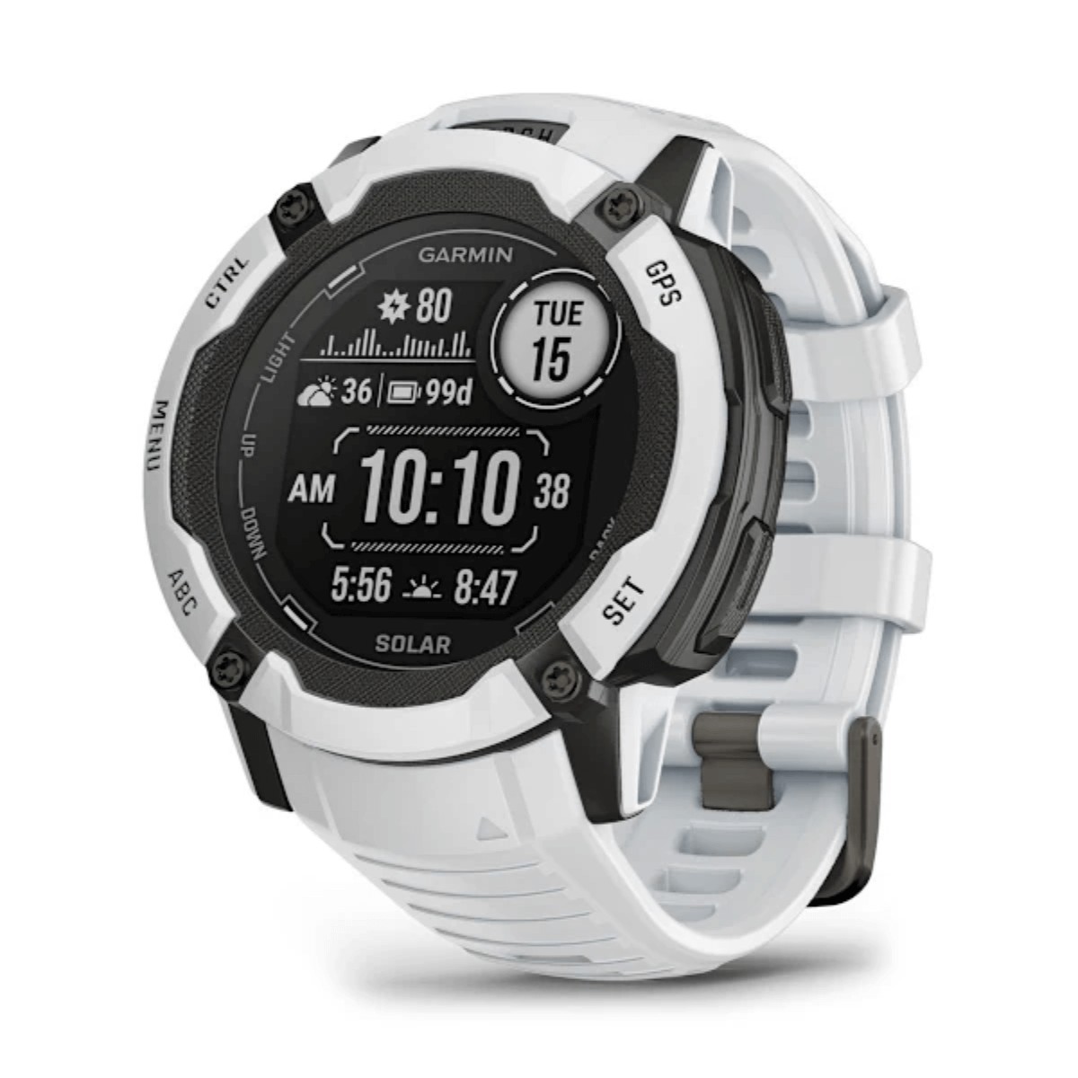 Garmin Instinct 2X Solar GPS 50mm Smartwatch Blanco (White Stone)