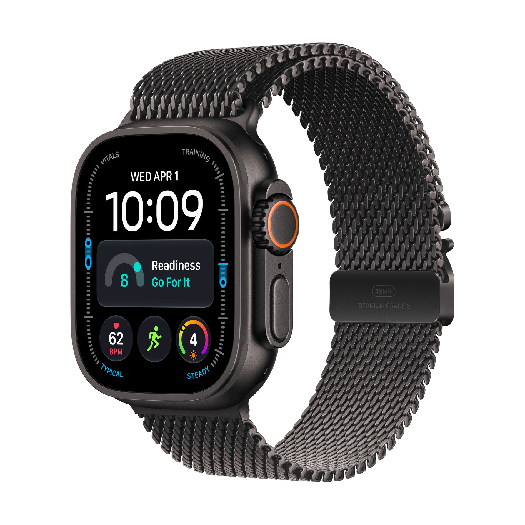 Apple Watch Ultra 4 GPS + Cellular 49mm Titanio Negro con Correa Mila