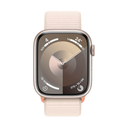 Apple Watch Series 9 GPS 41mm Aluminio Blanco y Correa Deportiva Loop Blanca (Starlight)

