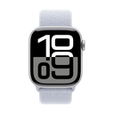 Apple Watch Series 10 GPS 46mm Aluminio Plata y Correa Deportiva Loop Azul (Blue Cloud)
