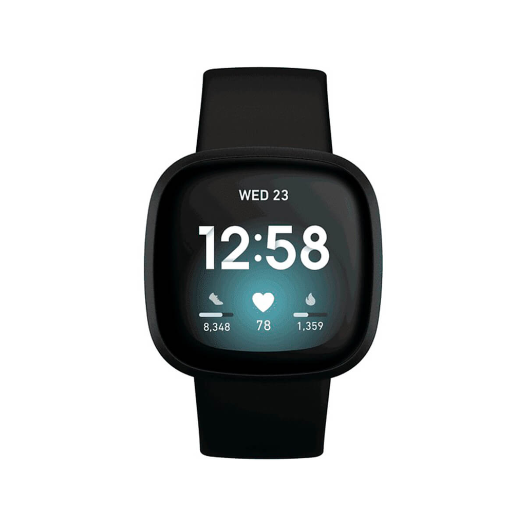 Fitbit Versa 3 Aluminio Negro y Correa Negra