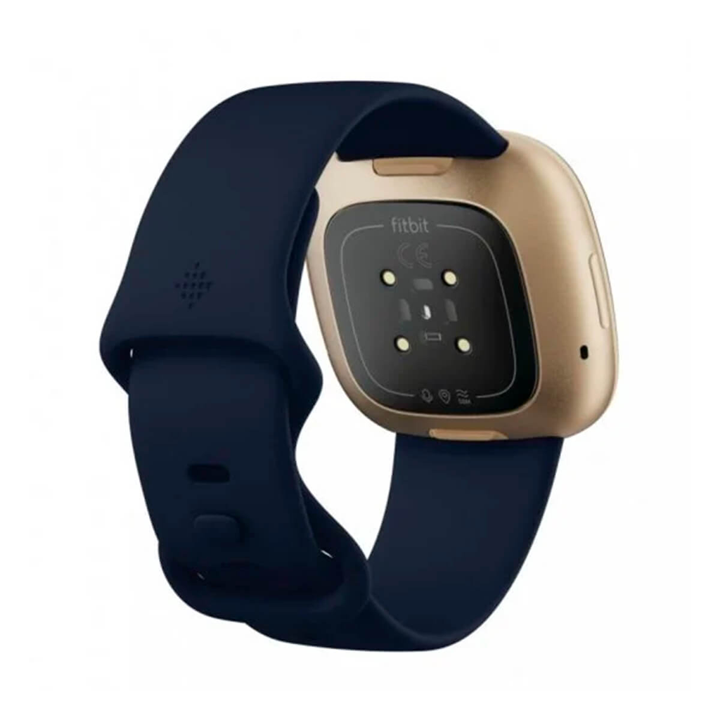Fitbit Versa 3 Aluminio Dorado y Correa Azul Medianoche (Midnight)