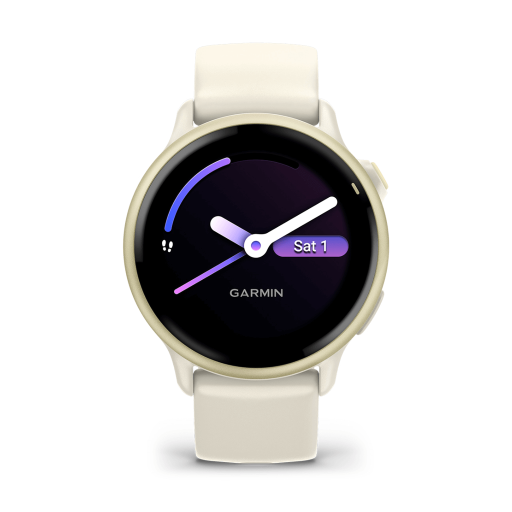 Garmin Vivoactive 6 GPS 42mm Dorado con Correa de Silicona Blanca
