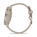 Garmin Venu 3S 41mm Bisel de Acero Inoxidable Beige Gold y Correa de Silicona Beige Gold