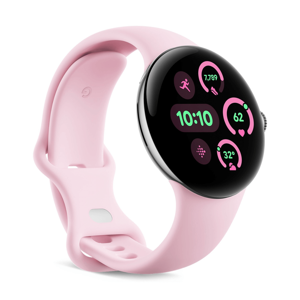 Google Pixel Watch 3 41mm LTE Plata (Polished Silver) y Correa Deportiva Rosa Cuarzo (Rose Quartz)