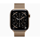 Apple Watch Series 11 GPS + Cellular 42mm Titanio Oro y Correa Milanese Loop Dorado