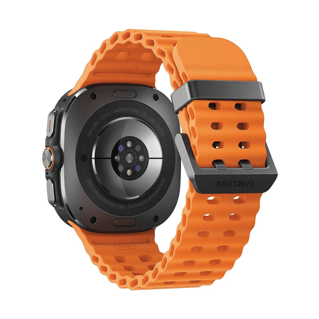 Samsung Galaxy Watch Ultra 2025 47mm LTE Gris (Titanium Gray) y Correa Marine Band Naranja L705
