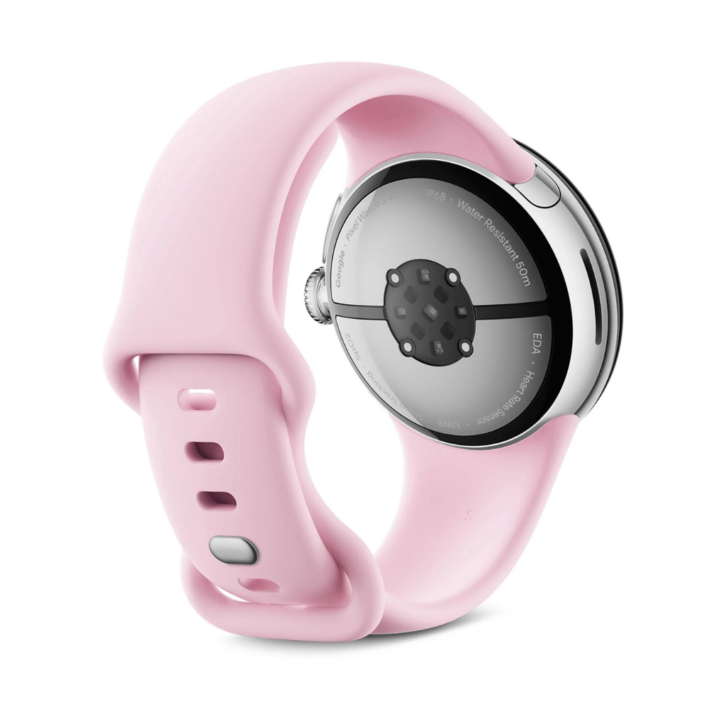 Google Pixel Watch 3 41mm WiFi Plata (Polished Silver) y Correa Deportiva Rosa Cuarzo (Rose Quartz)
