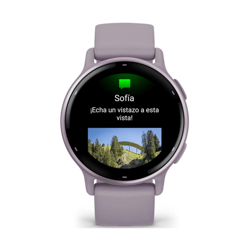 Garmin Vivoactive 5 GPS 42mm Bisel de Aluminio Lila con Correa de Silicona Lila