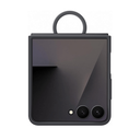 Funda de silicona con anillo Samsung Negra para Galaxy Z Flip7