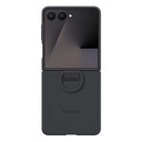 Funda de silicona con anillo Samsung Negra para Galaxy Z Flip7