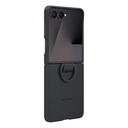 Funda de silicona con anillo Samsung Negra para Galaxy Z Flip7