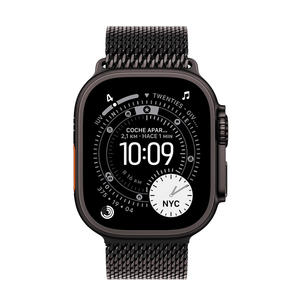 Apple Watch Ultra 3 GPS + Cellular 49mm Titanio Negro con Correa Milanese Loop en Titanio Negro - Talla M
