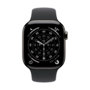 Apple Watch Series 11 GPS + Cellular 42mm Titanio Negro Azabache y Correa Sport Band Negra Pizarra - Talla S/M