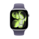 Apple Watch Series 11 GPS 42mm Aluminio Plata y Correa Sport Band Niebla Lila (Purple Fog) - Talla S/M
