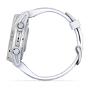 Garmin Fénix 8 AMOLED 43mm GPS Plateado con Correa de Silicona Blanca (White)
