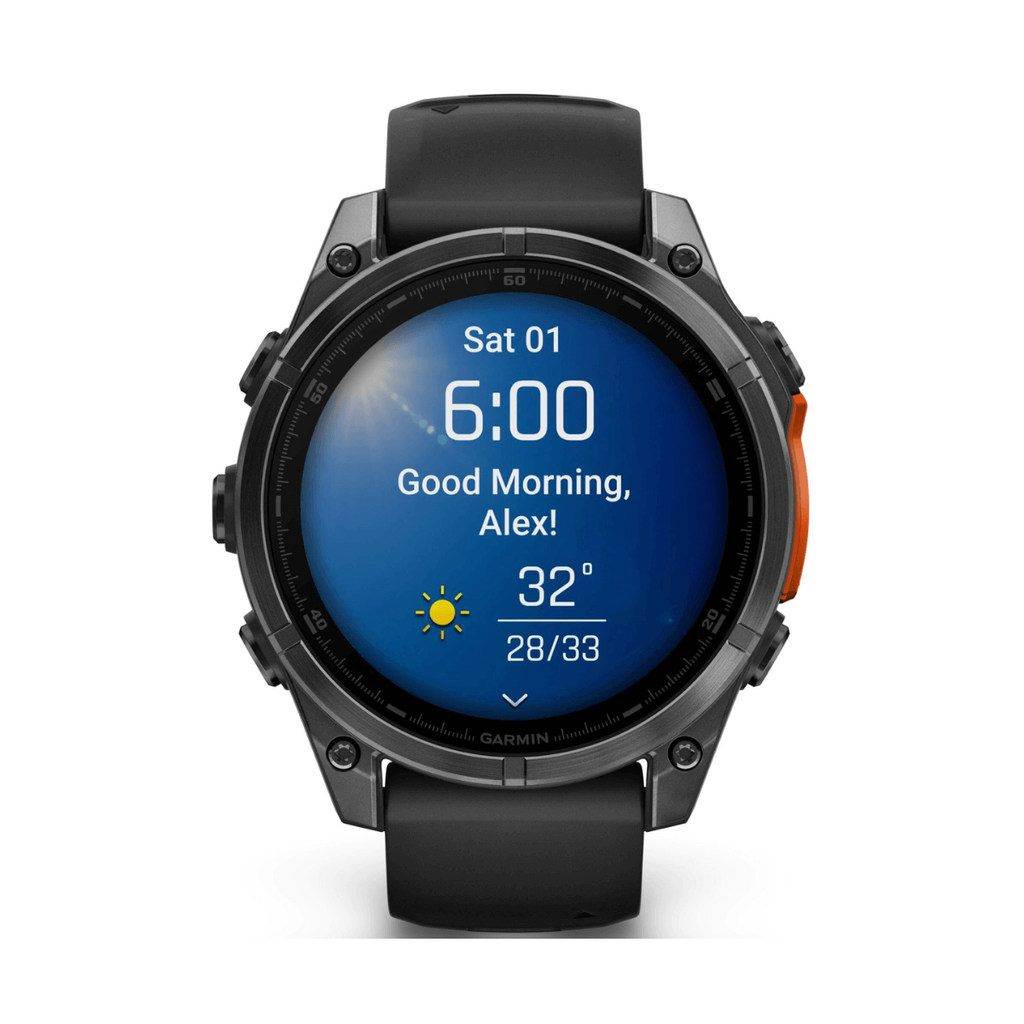 Garmin Fénix 8 AMOLED 47mm GPS Gris con Correa de Silicona Negra
