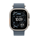 Apple Watch Ultra 3 GPS + Cellular 49mm Titanio Natural con Correa Ocean Azul Náutico (Anchor Blue)
