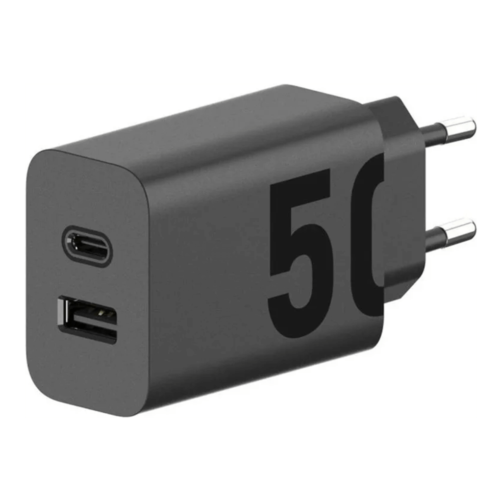 Motorola TurboPower Cargador USB-C de 50W Duo Negro
