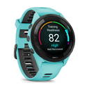 Garmin Forerunner 265 46mm GPS Bisel Negro con Correa Silicona Turquesa/Negro