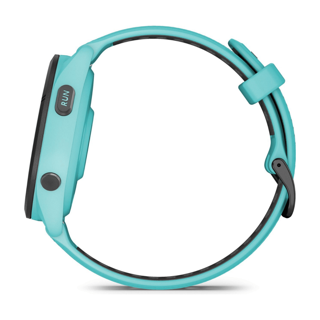 Garmin Forerunner 265 46mm GPS Bisel Negro con Correa Silicona Turquesa/Negro
