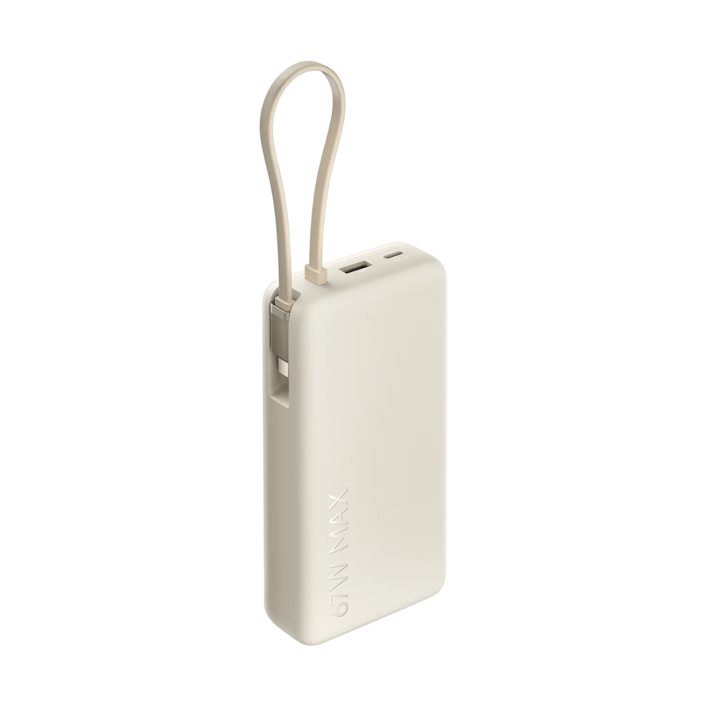 Xiaomi 67W Power Bank 20.000 mAh (Integrated Cable) Beige (Tan)