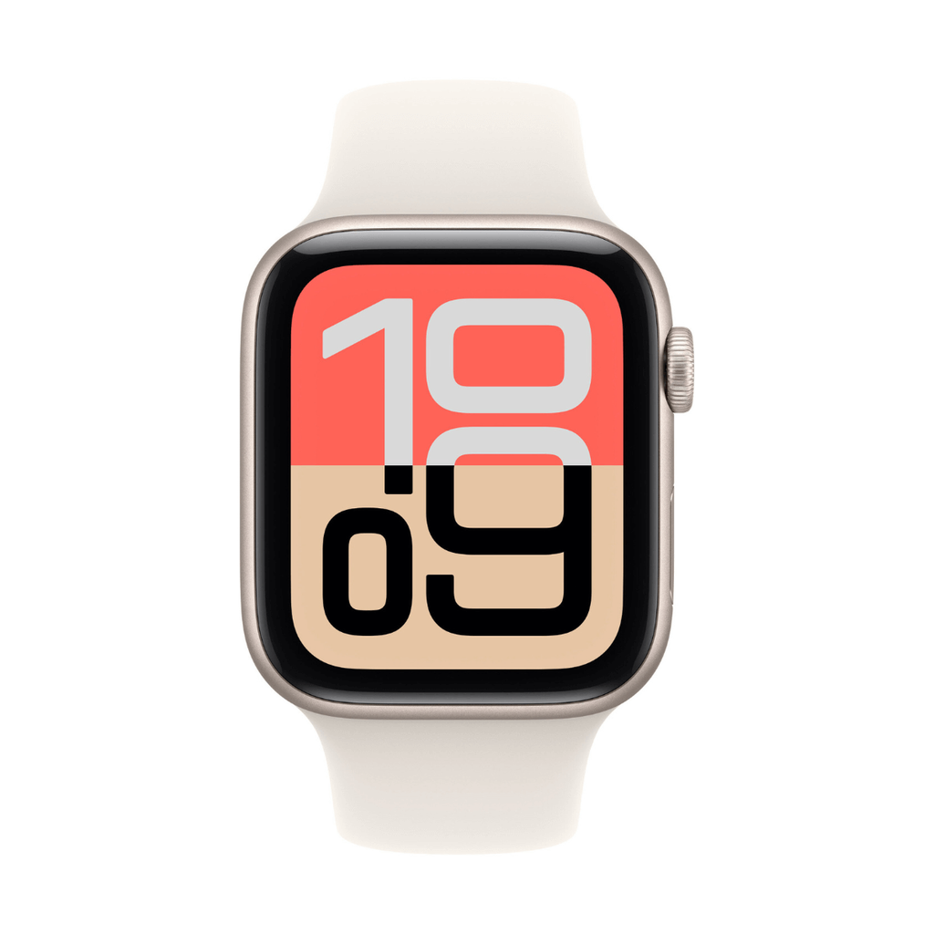 Apple Watch SE 3 GPS 40mm Aluminio Blanco y Correa Deportiva Blanca (Starlight) - Talla M/L

