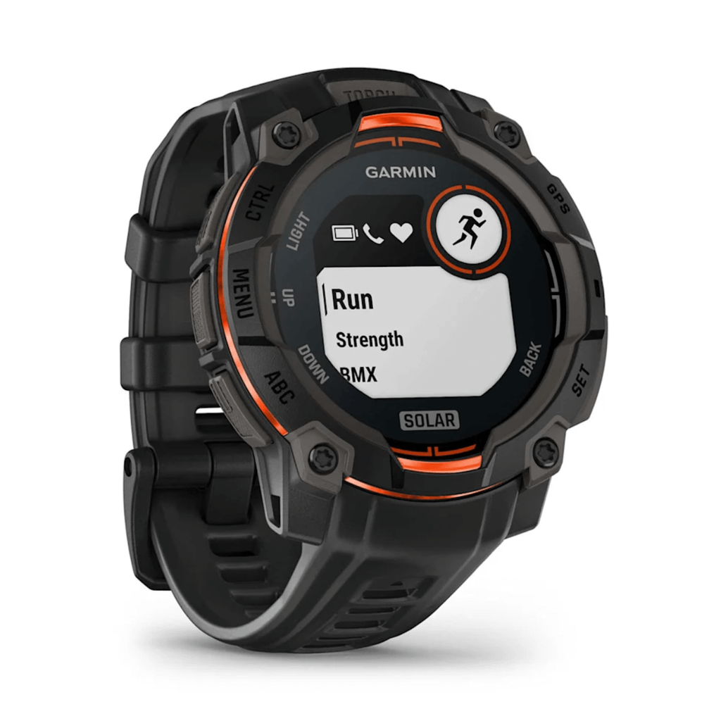 Garmin Instinct 3 Solar GPS 50mm Smartwatch Negro con Correa Carbón