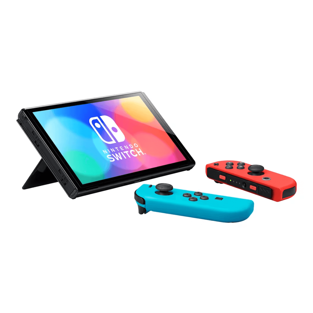 Consola Nintendo Switch OLED Azul y Rojo Neón
