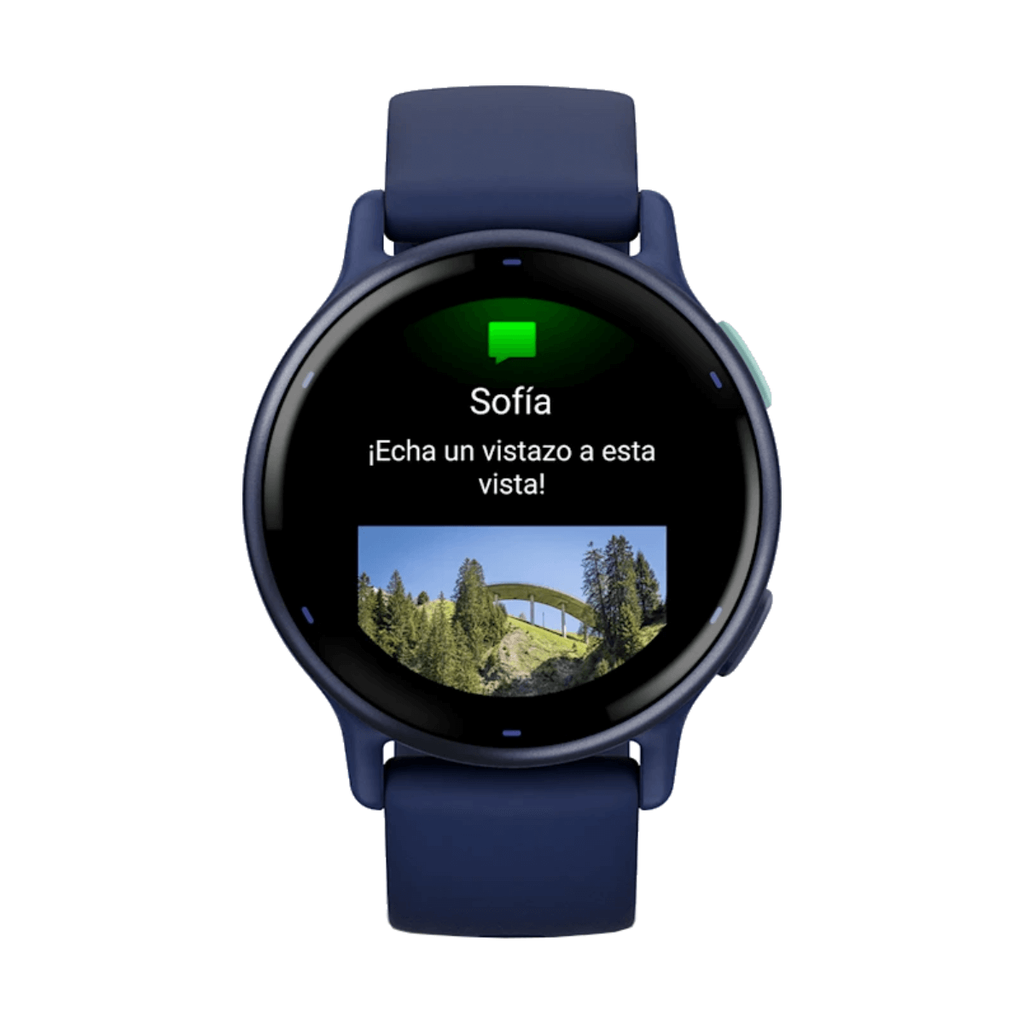 Garmin Vivoactive 5 GPS 42mm Bisel de Aluminio Azul y Correa de Silicona Azul