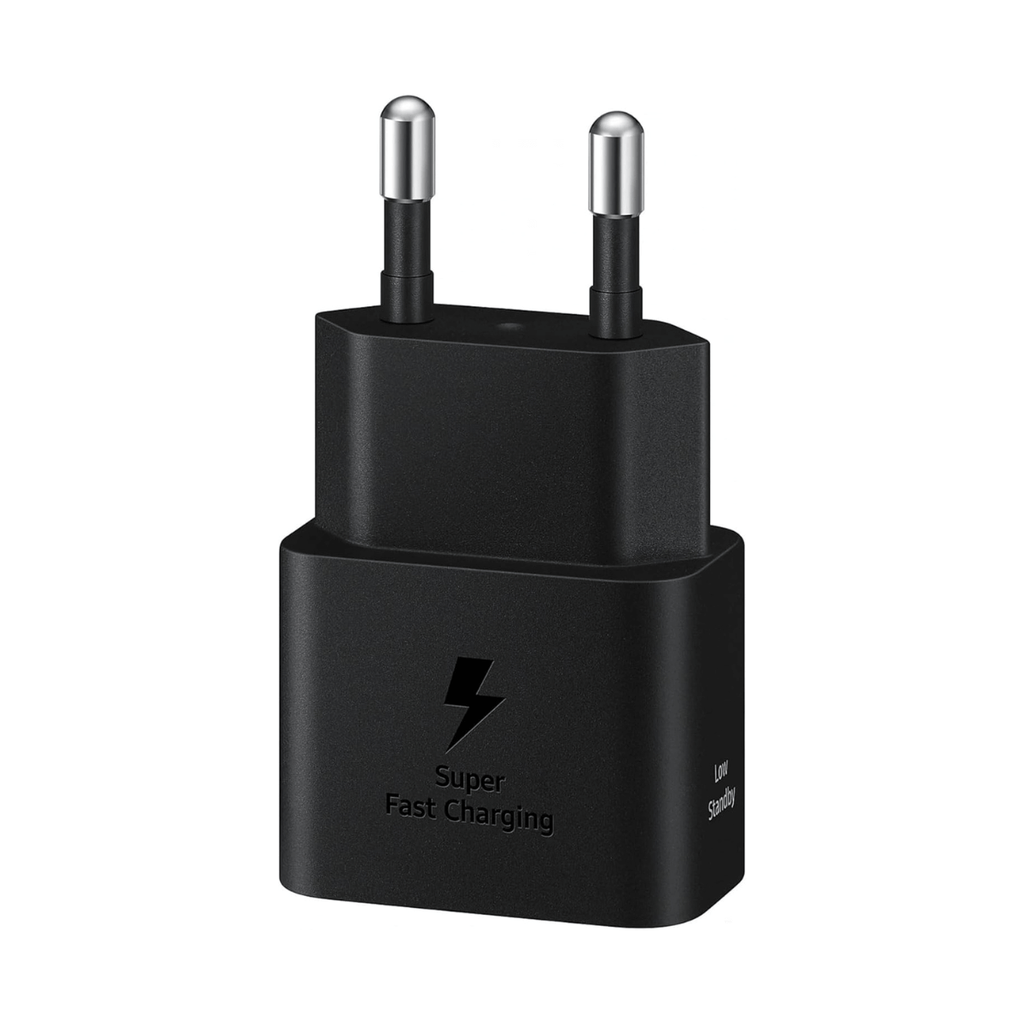 Samsung Cargador 25W USB-C con cable Negro Ultrarrápido EP-T2510XBEGEU